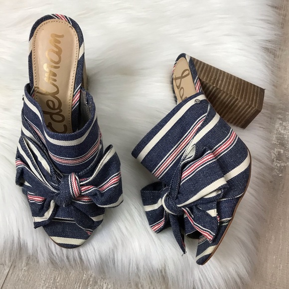 Sam Edelman Shoes - Sam Edelman Yumi Striped Open Toe Mule 9